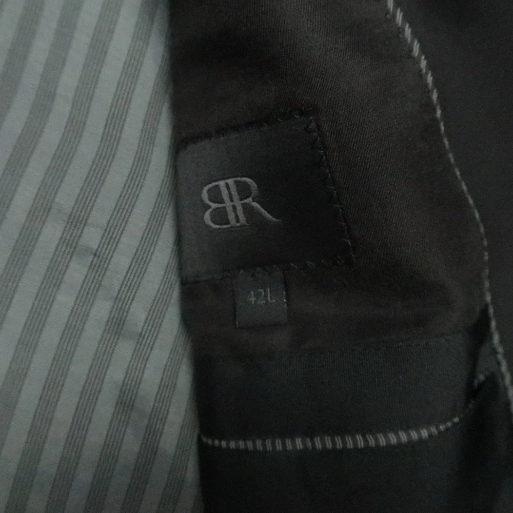 Banana Republic‎ Blazer Mens Black 42L Marzotto Wool Sport Coat Jacket